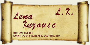 Lena Kuzović vizit kartica